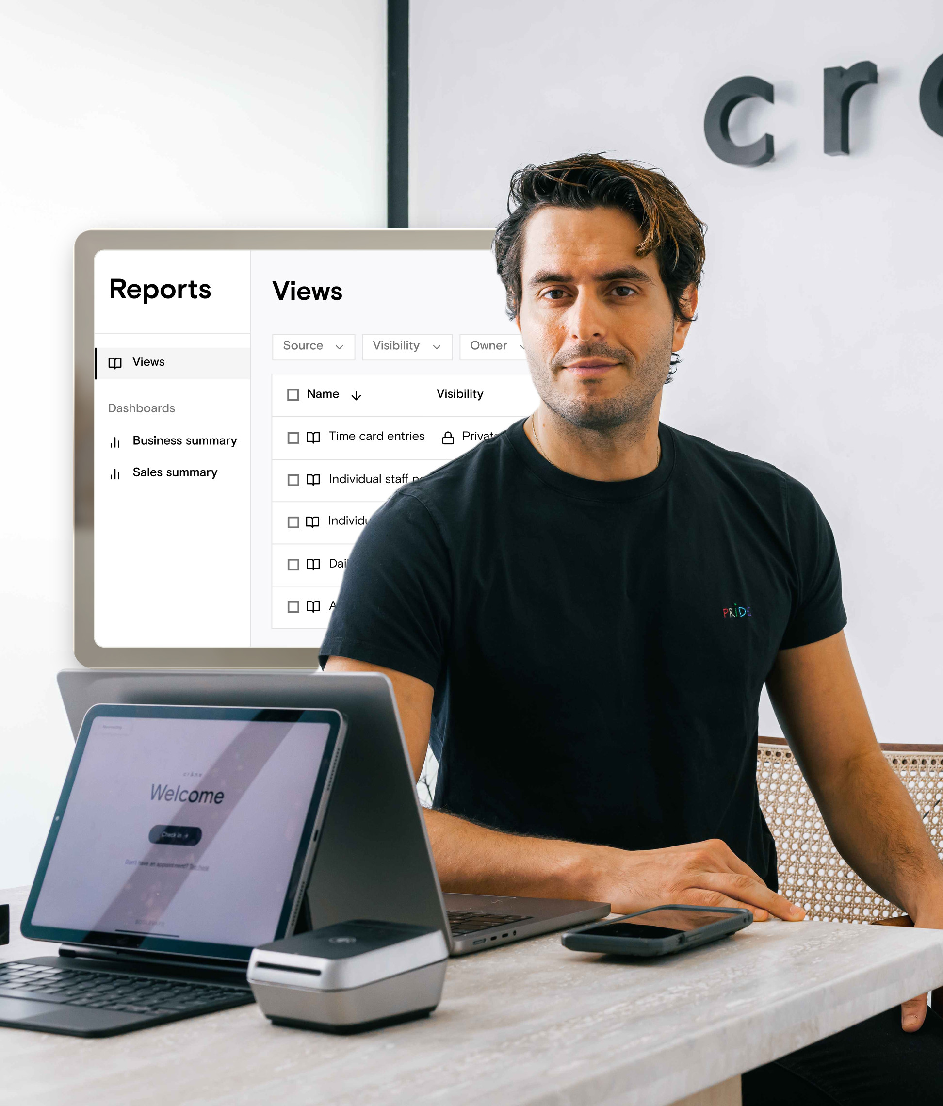 Boulevard reports with filters and exports