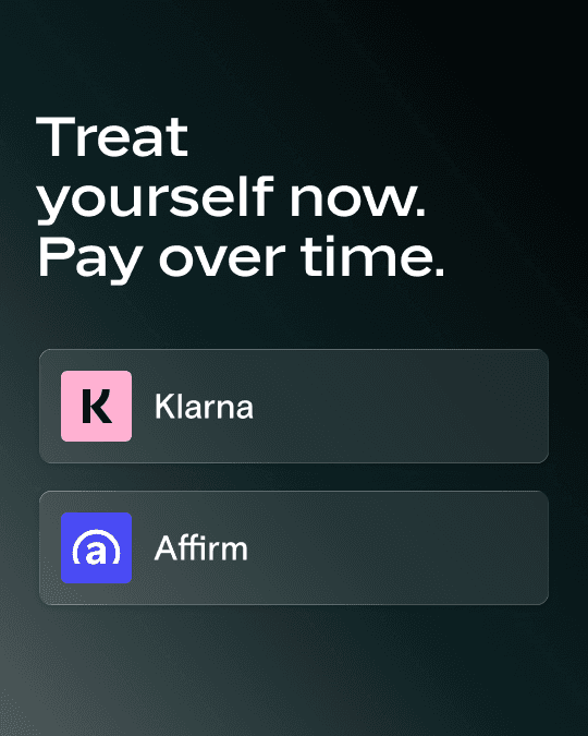 Buy Now, Pay Later announcement graphic with Klarna and Affirm