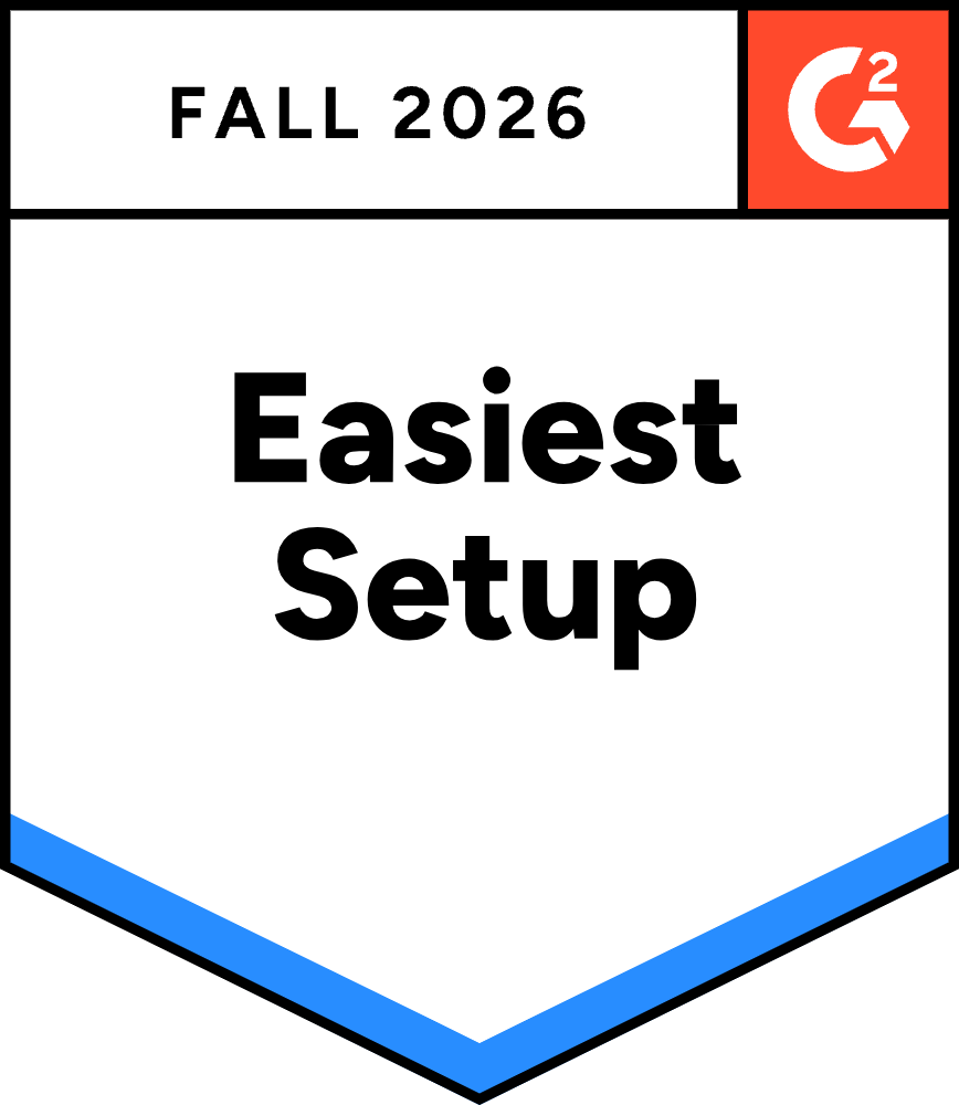 G2 Easiest Setup, Fall 2026