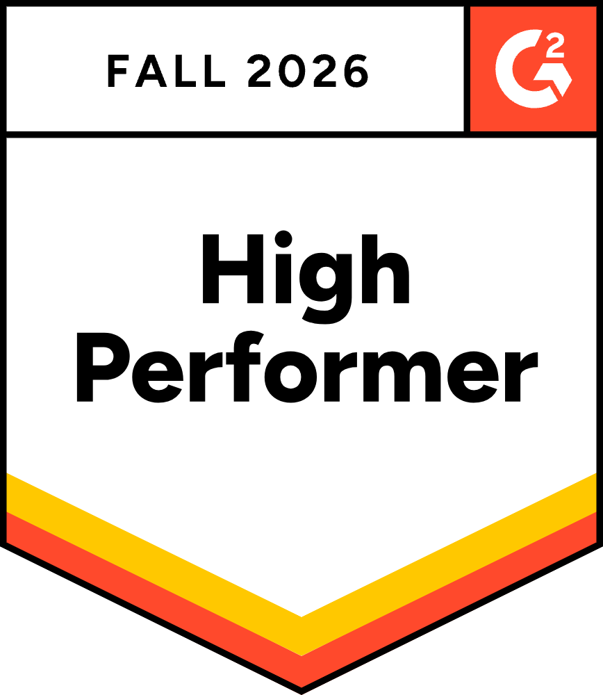 G2 High Performer, Fall 2026